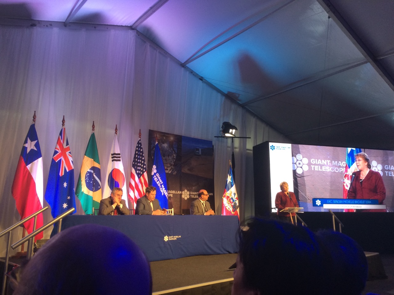 President of the Republic of Chile Highlight of GMT Groundbreaking