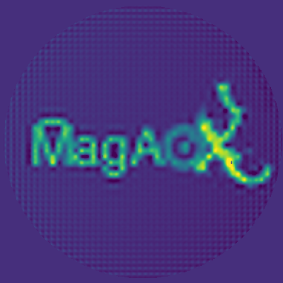 MagAO-X logo animated on the 2K BMC