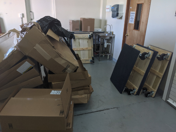 MagAO-X 2019B Unpacking Day -3 (estimated): Still Waiting