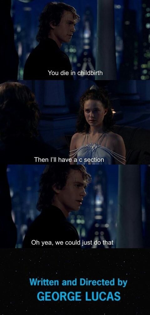 Think about it though, why did Padme really die? There are many conspiracy theories about this...