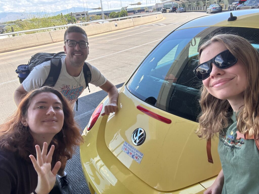 getting dropped off at the airport in a yellow bug is such an awesome aesthetic