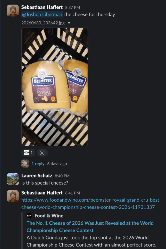 a public cheese